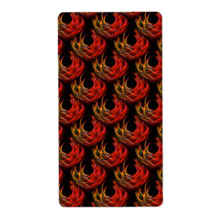 Etiqueta Padrão de Arte Abstrata Boho Moderno Elegante #503