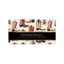 Padrão de botas de cowboy    