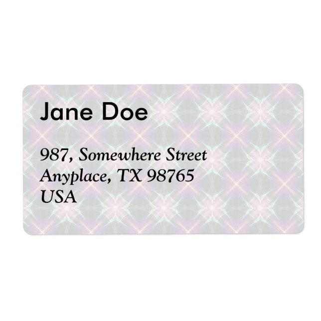 Etiqueta Padrão de colcha de amido (Frente)