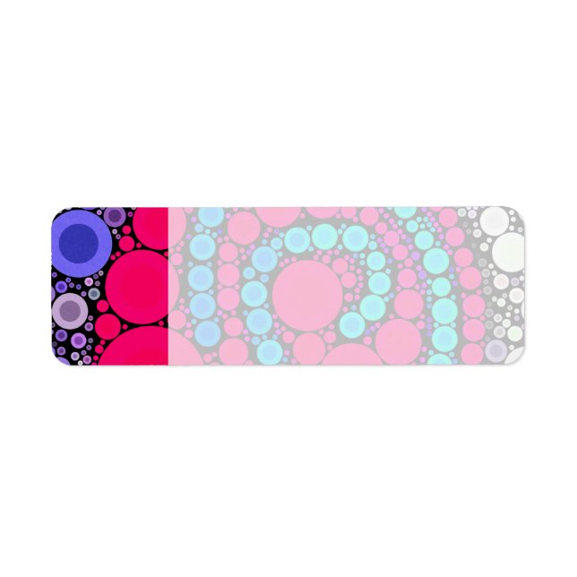 Etiqueta Padrão de espiral Legal dos círculos Concentrados  (Frente)