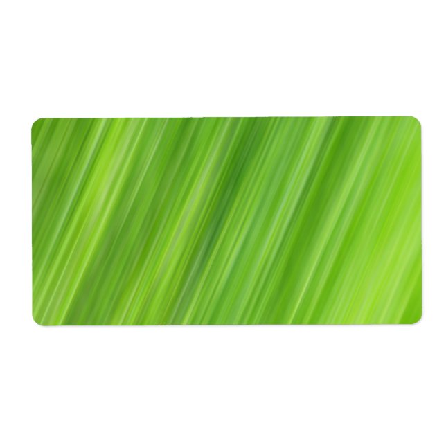 Etiqueta Padrão de faixas verdes (Frente)