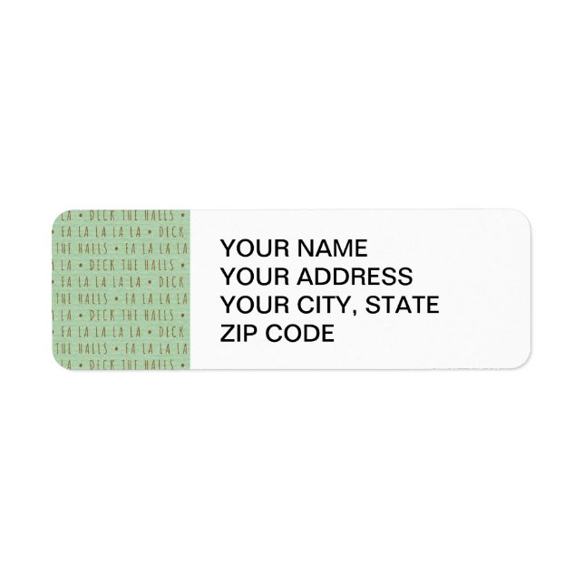 Etiqueta Padrão de Feriado de Casas (Frente)