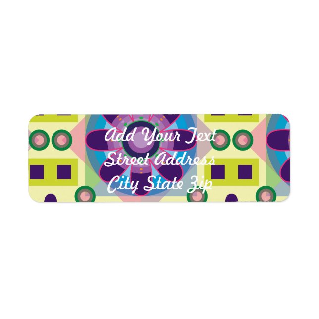 Etiqueta Padrão de Flor Tripy (Frente)