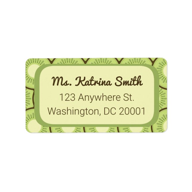 Etiqueta Padrão de Fruta Kiwi (Frente)