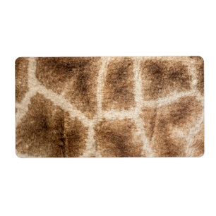 Etiqueta Padrão de Girafa