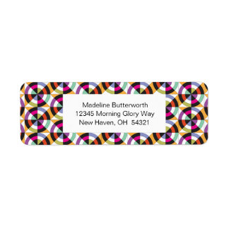 Etiqueta Padrão de Inclinação dos Círculos Modernos