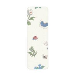 Etiqueta Padrão de Jardim Botânico de Flores Silvestres Flo