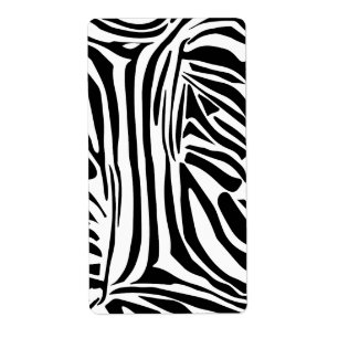 Etiqueta Padrão de zebra