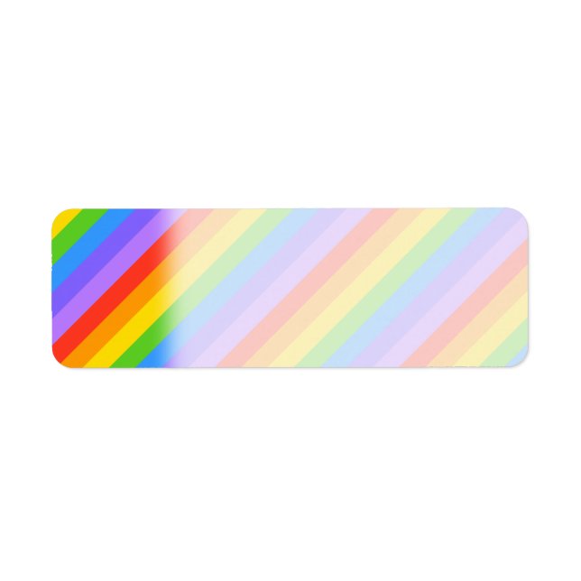 Etiqueta Padrão Diagonal de Stripes Arco. (Frente)
