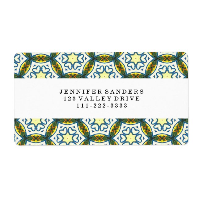 ETIQUETA PADRÃO DO CÍRCULO DO DECO ART (Frente)