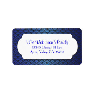 Etiqueta Padrão do ventilador azul com quadro branco