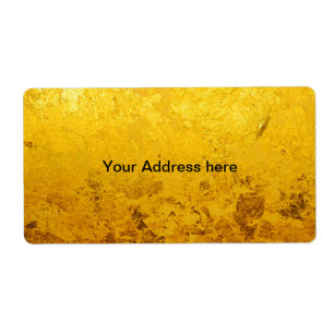 Etiqueta Padrão DOURADO PURO/folha dourada