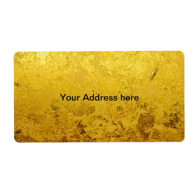 Etiqueta Padrão DOURADO PURO/folha dourada (Frente)