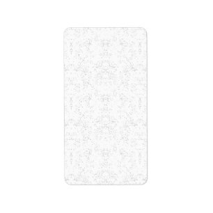 Etiqueta Padrão Floral Monocromático – Arte Elegante e Sem