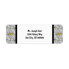 Etiqueta Padrão Geométrico Angular