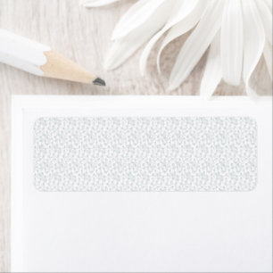 Etiqueta Padrão Geométrico de Inverno Personalizado