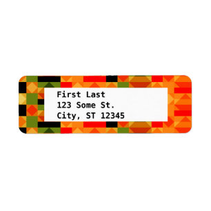 Etiqueta Padrão moderno africano de Kente Cloth