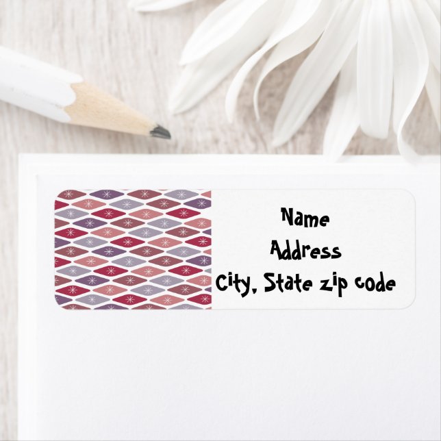 Etiqueta Padrão moderno do século médio (Insitu)