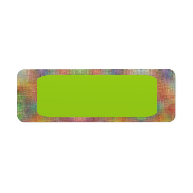 Etiqueta Padrão multicolorido | VAZIO (Frente)