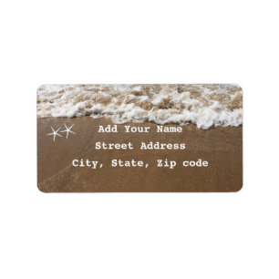 Etiqueta Padrões de Starfish Praia Casamentos Náuticos Cu