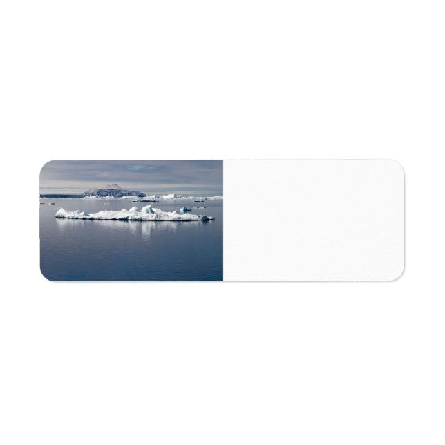 Etiqueta Paisagem Antártica (Frente)