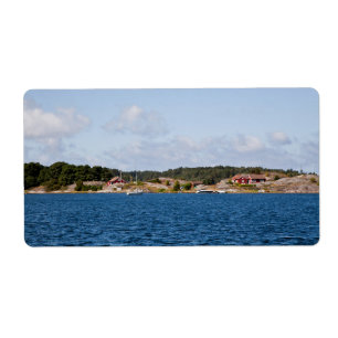 Etiqueta Paisagem costeira idílica