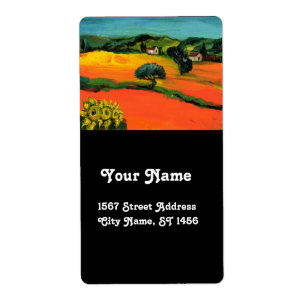 ETIQUETA PAISAGEM DA TÚSCULA COM FANTASIA