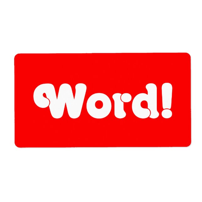 Etiqueta Palavra! (Frente)