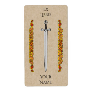 Etiqueta Palavra Irlandesa e Cartão de Trabalho