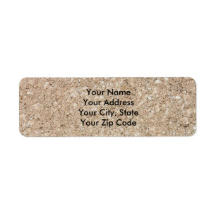 Etiqueta Pale Peachy Beige Cement Sidewalk