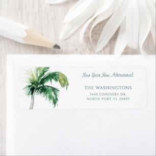 Etiqueta Palm Tree Moving Coastal Return Address