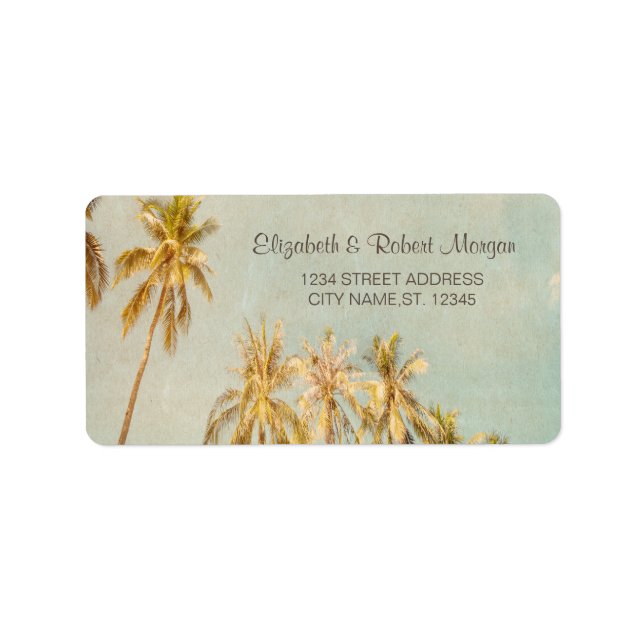 Etiqueta Palmas de praia retrorreflectora (Frente)