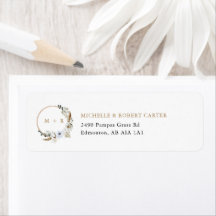 Pampas Grass Wedding Boho Monograma