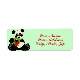 Etiqueta Panda Natal