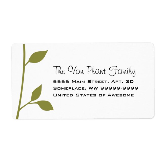 Etiqueta Pão e Folha (Frente)