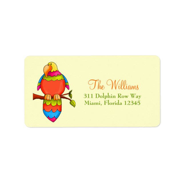 Etiqueta Papagaio Tropical LGC (Frente)