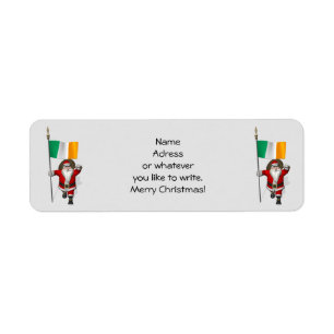 Etiqueta Papai Noel Com Alferes Da Irlanda