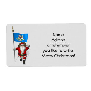 Etiqueta Papai Noel Com Alferes De Connecticut