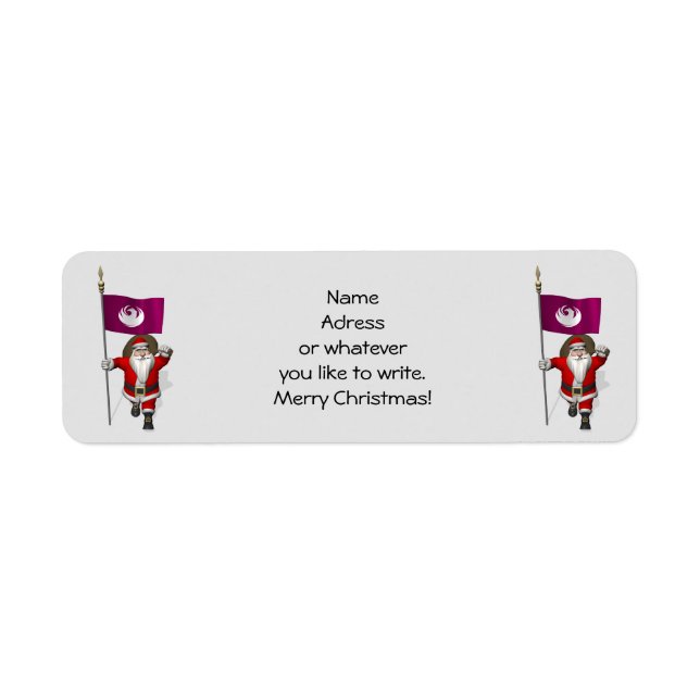 Etiqueta Papai Noel Com Alferes De Phoenix (Frente)