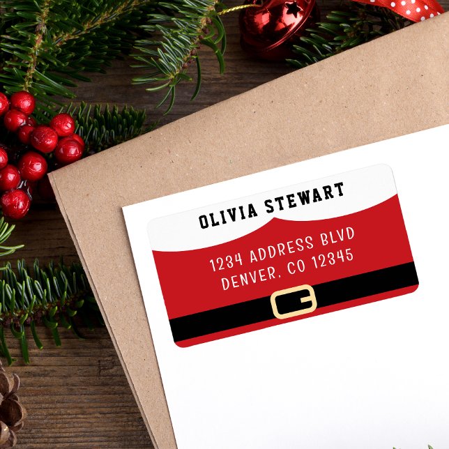 Etiqueta Papai Noel Felry Natal (Santa Claus Merry Christmas Label
)