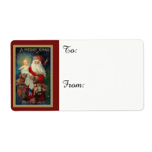 Etiqueta Papai noel que guardara o bebê Jesus
