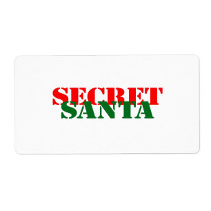Etiqueta Papai noel secreto