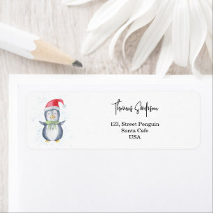 Etiqueta Papais noeis de pinguim