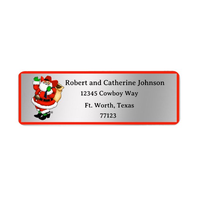 Etiqueta Papais noeis de Trailer de Caminhão do Rodeio Ocid (Frente)