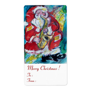 ETIQUETA PAPAIS NOEIS E SAX, PARTIDO DE NATAL JAZZ
