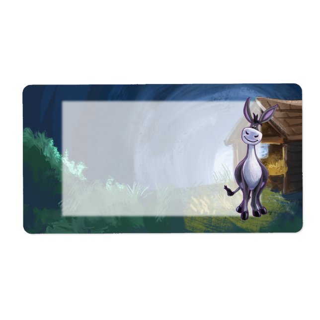 Etiqueta Papel de Carta Donkey (Frente)