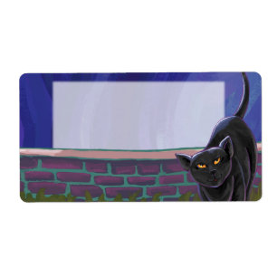 Etiqueta Papel de Carta para gatos pretos