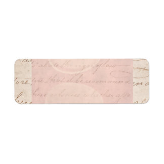 Etiqueta Papel de Impressão de Script Colonial de Texto Vin