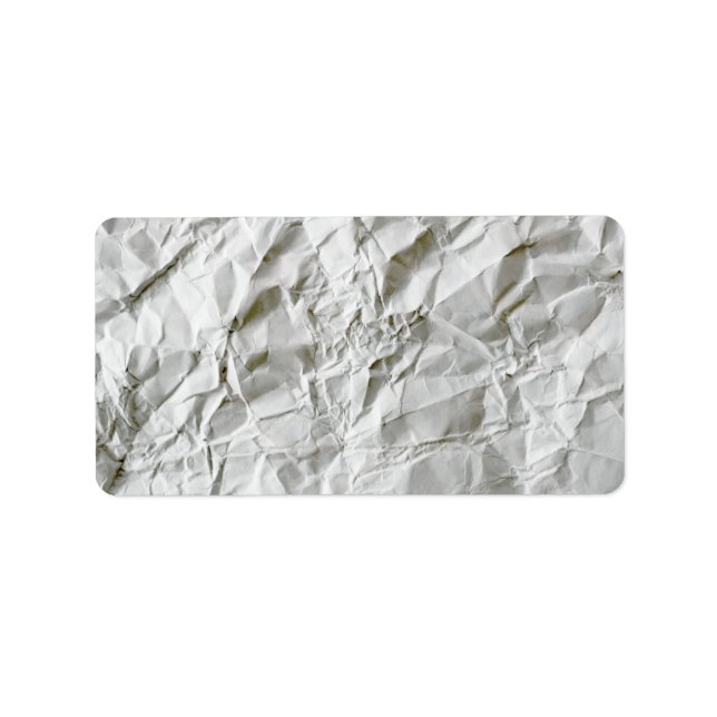 Etiqueta Papel enrugado e engraçado (Frente)