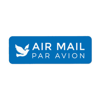 Etiqueta PAR AVION AVION POR CORREIO AÉREO エ ア メ 鳥 ル ラ av